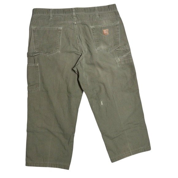 Carhartt Loose Fit Duck Pants Mens 40x26 B159 DMS Triple Stitched Leather Tag - Picture 11 of 12